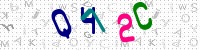 Blue Captcha Image