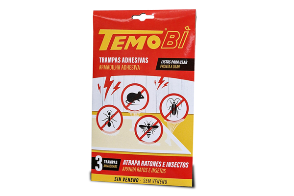 Trampas adhesivas para insectos y otros animales